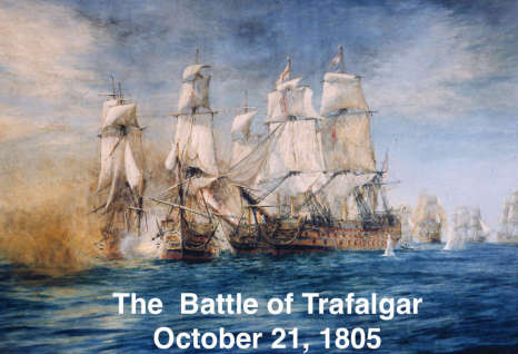HMS Victory at Battle of Trafalgar